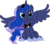 Size: 6000x5311 | Tagged: safe, artist:arifproject, princess luna, pony, g4, :3, >:3, absurd resolution, armor, artemabetes, chibi, cute, lunabetes, prince artemis, rule 63, rule63betes, sitting, sitting catface meme, solo, spread wings