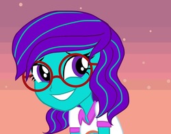 Size: 1000x782 | Tagged: safe, artist:aquaseasplash, oc, oc only, oc:aqua splash, equestria girls, g4, equestria girls-ified, glasses, round glasses, solo