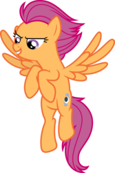 Size: 1024x1532 | Tagged: safe, artist:blah23z, night glider, scootaloo, pegasus, pony, g4, female, recolor, show accurate, solo