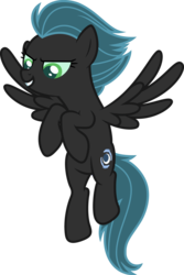 Size: 1024x1532 | Tagged: safe, artist:blah23z, night glider, queen chrysalis, pegasus, pony, g4, female, recolor, show accurate, solo