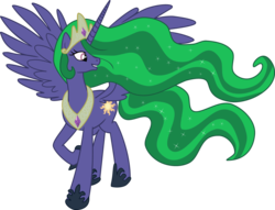 Size: 1024x782 | Tagged: safe, artist:blah23z, mane-iac, princess celestia, g4, female, recolor, solo