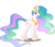 Size: 5000x4336 | Tagged: safe, artist:dashiesparkle, princess celestia, alicorn, pony, g4, my little pony: friendship is magic, princess twilight sparkle (episode), absurd resolution, female, full body, mare, open mouth, ponyscape, simple background, solo, transparent background, vector