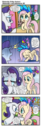 Size: 624x1920 | Tagged: safe, artist:pencils, fluttershy, rarity, bird, pegasus, pony, unicorn, comic:fluttershy's anti-adventures, g4, angry, bipedal, comic, crying, eyes closed, female, hind legs, looking at each other, mare, marshmelodrama, open mouth, slice of life