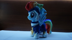 Size: 5456x3064 | Tagged: safe, artist:egalgay, rainbow dash, g4, irl, photo, plushie, solo, toy