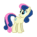 Size: 120x120 | Tagged: source needed, safe, artist:kevfin, bon bon, sweetie drops, g4, female, pixel art, solo, true res pixel art