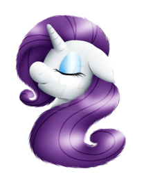 Size: 900x1080 | Tagged: safe, artist:m00nlightmagic, rarity, g4, bust, female, portrait, simple background, solo, transparent background, watermark