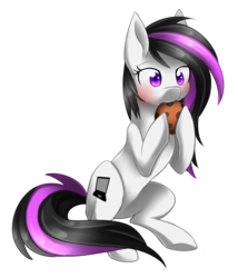 Size: 2076x2420 | Tagged: safe, artist:scarlet-spectrum, oc, oc only, earth pony, pony, belly, cookie, cute, eating, female, food, high res, mare, nom, simple background, sitting, solo, transparent background