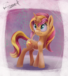 Size: 1128x1270 | Tagged: safe, artist:insanerobocat, sunset shimmer, pony, unicorn, g4, female, solo