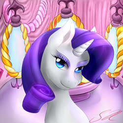 Size: 2880x2880 | Tagged: safe, artist:swiftriff, rarity, pony, g4, female, high res, solo