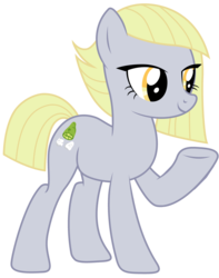 Size: 1024x1298 | Tagged: safe, artist:blah23z, derpy hooves, limestone pie, earth pony, pony, g4, female, mare, recolor, solo