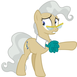 Size: 3040x3064 | Tagged: safe, artist:cloudy glow, mayor mare, g4, inspiration manifestation, .ai available, female, high res, pointing, simple background, solo, transparent background, vector