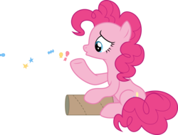 Size: 6500x4944 | Tagged: safe, artist:fruft, pinkie pie, g4, the gift of the maud pie, .svg available, absurd resolution, confetti, female, simple background, solo, transparent background, vector
