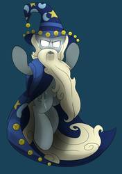 Size: 1200x1700 | Tagged: safe, artist:drawponies, star swirl the bearded, g4, glowing eyes, male, solo