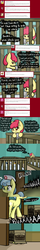 Size: 1280x8024 | Tagged: safe, artist:arielsbx, apple bloom, nurse coldheart, nurse snowheart, oc, earth pony, pegasus, pony, ask little applebloom, g4, age regression, cardboard box, crib, crossover, diaper, female, foal, mare, metal gear, morty smith, nurse, rick and morty, speech bubble, text, thought bubble, tumblr