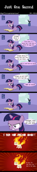 Size: 1500x6800 | Tagged: safe, artist:j-z-a, twilight sparkle, pony, unicorn, g4, comic, female, filly, filly twilight sparkle, mane of fire, rapidash twilight, solo, unicorn twilight, younger