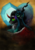Size: 2465x3510 | Tagged: safe, artist:hewison, king sombra, queen chrysalis, changeling, changeling queen, pony, unicorn, ask king sombra, g4, crystal heart, female, male, ship:chrysombra, shipping, straight, unholy matrimony