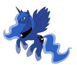 Size: 600x509 | Tagged: safe, artist:emilou1985, princess luna, g4, female, solo