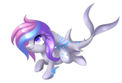 Size: 2695x1825 | Tagged: safe, artist:scarlet-spectrum, oc, oc only, oc:nimune, original species, shark pony, commission, cute, simple background, solo, transparent background