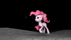 Size: 1920x1080 | Tagged: safe, artist:spyrophantom, pinkie pie, g4, 3d, crying, female, moon, pink floyd, reference, sad, solo, source filmmaker, space