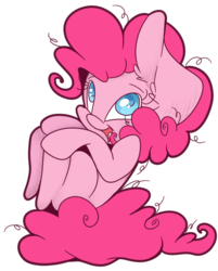 Size: 2365x2946 | Tagged: safe, artist:cutepencilcase, pinkie pie, g4, cute, female, high res, open mouth, simple background, solo, transparent background