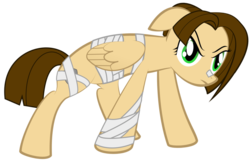 Size: 1024x658 | Tagged: safe, artist:avarick, oc, oc only, oc:kite, pegasus, pony, bandage, fantasy class, knight, solo, warrior