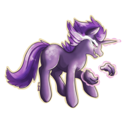 Size: 3000x3000 | Tagged: safe, artist:bean-sprouts, haunter, crossover, high res, pokémon, ponified, simple background, solo, transparent background