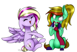 Size: 1822x1231 | Tagged: safe, artist:ohhoneybee, oc, oc only, pony, laughing, silly, silly pony