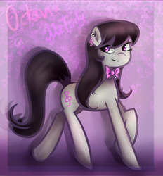 Size: 1687x1815 | Tagged: safe, artist:katedoof, octavia melody, earth pony, pony, g4, cute, female, necktie, smiling, solo