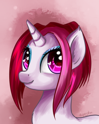 Size: 1024x1280 | Tagged: safe, artist:happyksu, cayenne, pony, g4, heart eyes, solo, wingding eyes