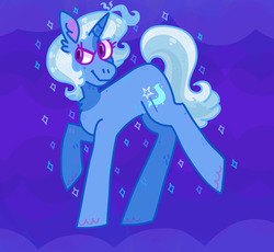 Size: 1280x1180 | Tagged: safe, artist:swineburst, trixie, pony, unicorn, g4, female, magic, mare, smiling, solo