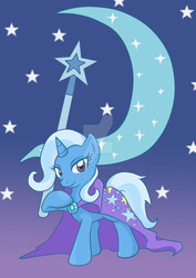 Size: 1024x1446 | Tagged: safe, artist:yoshimarsart, trixie, pony, unicorn, g4, cutie mark, cutie mark background, female, gradient background, solo, trixie's cutie mark, watermark