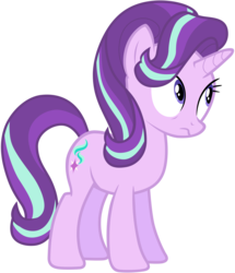 Size: 7900x9200 | Tagged: safe, artist:tardifice, starlight glimmer, pony, unicorn, g4, the crystalling, absurd resolution, cute, female, glimmerbetes, mare, simple background, solo, student, transparent background, unsure, vector, wavy mouth