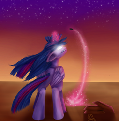 Size: 1219x1240 | Tagged: safe, artist:stardustlily03, twilight sparkle, alicorn, pony, g4, discus, female, glowing eyes, glowing horn, horn, magic, olympics, solo, telekinesis, twilight sparkle (alicorn)