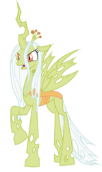 Size: 1024x1716 | Tagged: safe, artist:blah23z, granny smith, queen chrysalis, g4, female, recolor, solo