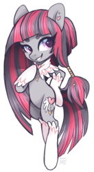 Size: 1510x2749 | Tagged: safe, artist:hawthornss, oc, oc only, oc:l'amore, earth pony, pony, clothes, ear piercing, earring, female, gloves, jewelry, looking at you, piercing, simple background, socks, solo, transparent background