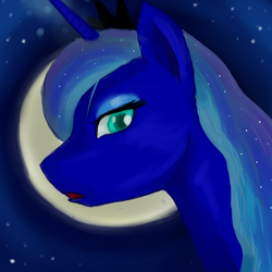 Size: 1984x1984 | Tagged: safe, artist:zzzyyxas, princess luna, g4, female, moon, solo