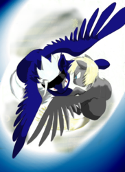 Size: 1700x2337 | Tagged: safe, artist:zzzyyxas, oc, oc only, pegasus, pony, flying