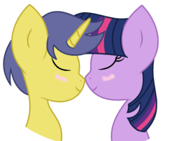 Size: 1026x850 | Tagged: safe, artist:estefania200, comet tail, twilight sparkle, g4, female, male, ship:cometlight, shipping, simple background, straight, transparent background, vector