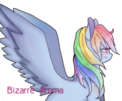 Size: 1200x1000 | Tagged: safe, artist:bizarre aroma, rainbow dash, g4, female, simple background, solo, transparent background