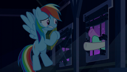 Size: 250x141 | Tagged: safe, screencap, rainbow dash, pony, 28 pranks later, g4, cookie zombie, picture for breezies