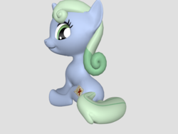 Size: 1200x900 | Tagged: safe, artist:grandoldman, oc, oc only, oc:sweetwater, 3d, 3d render, female, filly, solo