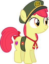 Size: 7181x9413 | Tagged: dead source, safe, artist:pink1ejack, apple bloom, 28 pranks later, g4, absurd resolution, adorabloom, clothes, cute, female, filly guides, simple background, solo, the cmc's cutie marks, transparent background