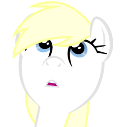 Size: 4961x4961 | Tagged: dead source, safe, artist:an-m, oc, oc only, oc:aryanne, earth pony, pony, absurd resolution, blue eyes, eyes open, face, female, frown, looking up, pony oc, reaction image, simple background, solo, transparent background, vector
