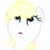 Size: 4961x4961 | Tagged: dead source, safe, artist:an-m, oc, oc only, oc:aryanne, earth pony, pony, absurd resolution, blue eyes, eyes open, face, female, frown, looking up, pony oc, reaction image, simple background, solo, transparent background, vector