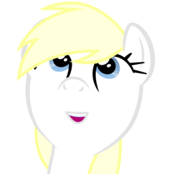 Size: 4961x4961 | Tagged: dead source, safe, artist:an-m, edit, oc, oc only, oc:aryanne, earth pony, pony, absurd resolution, blue eyes, eyes open, face, female, happy, looking up, pony oc, reaction image, simple background, solo, transparent background, vector