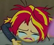 Size: 176x147 | Tagged: safe, screencap, sunset shimmer, equestria girls, g4, crying, needs more jpeg, picture for breezies, sad, sunsad shimmer