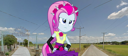 Size: 896x395 | Tagged: safe, artist:fiddlesticks420, violet blurr, equestria girls, g4, equestria girls in real life, female, solo