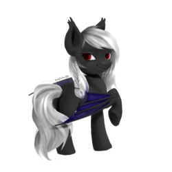 Size: 2000x2000 | Tagged: safe, artist:redember00, oc, oc only, oc:fractured horizon, bat pony, pony, high res, solo