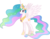 Size: 5000x3875 | Tagged: safe, artist:weegeestareatyou, princess celestia, alicorn, pony, g4, .svg available, female, mare, simple background, solo, spread wings, transparent background, vector, wings