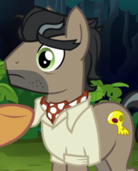 Size: 548x677 | Tagged: safe, screencap, doctor caballeron, quibble pants, earth pony, pony, g4, stranger than fan fiction, cropped, male, solo focus, stallion